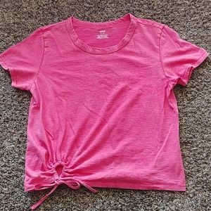 Cute scrunch pink shirt